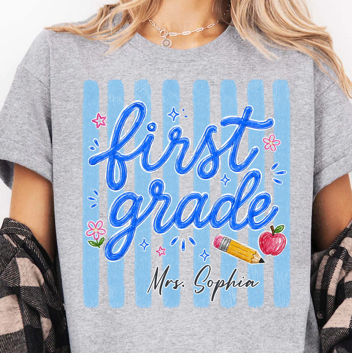 Custom Grade Level Shirt, Personalized Teacher Team Tee, Back To School Gift 685462