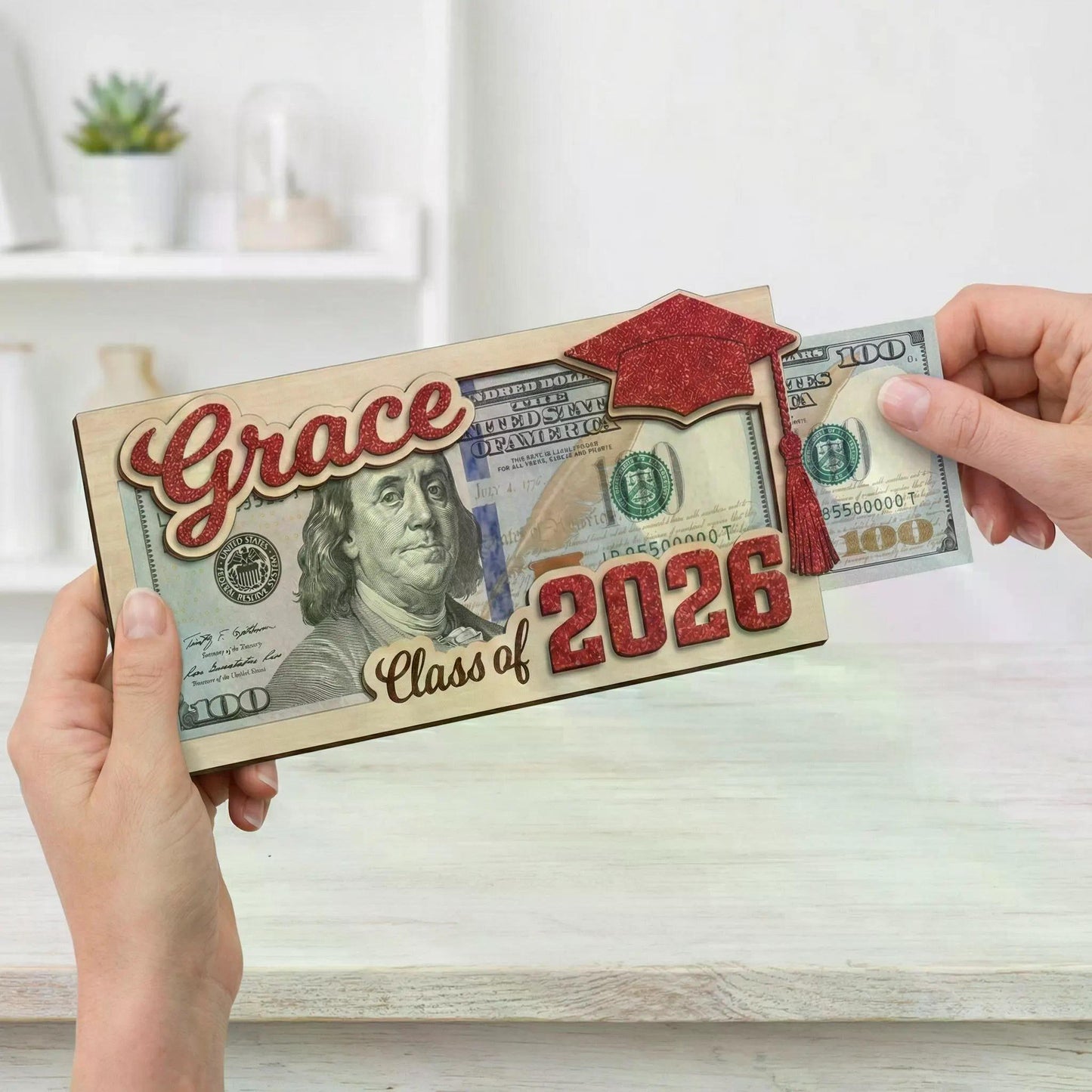 Personalized Graduation Money Holder, Class Of 2026 Graduation - High School Senior Gifts 684806