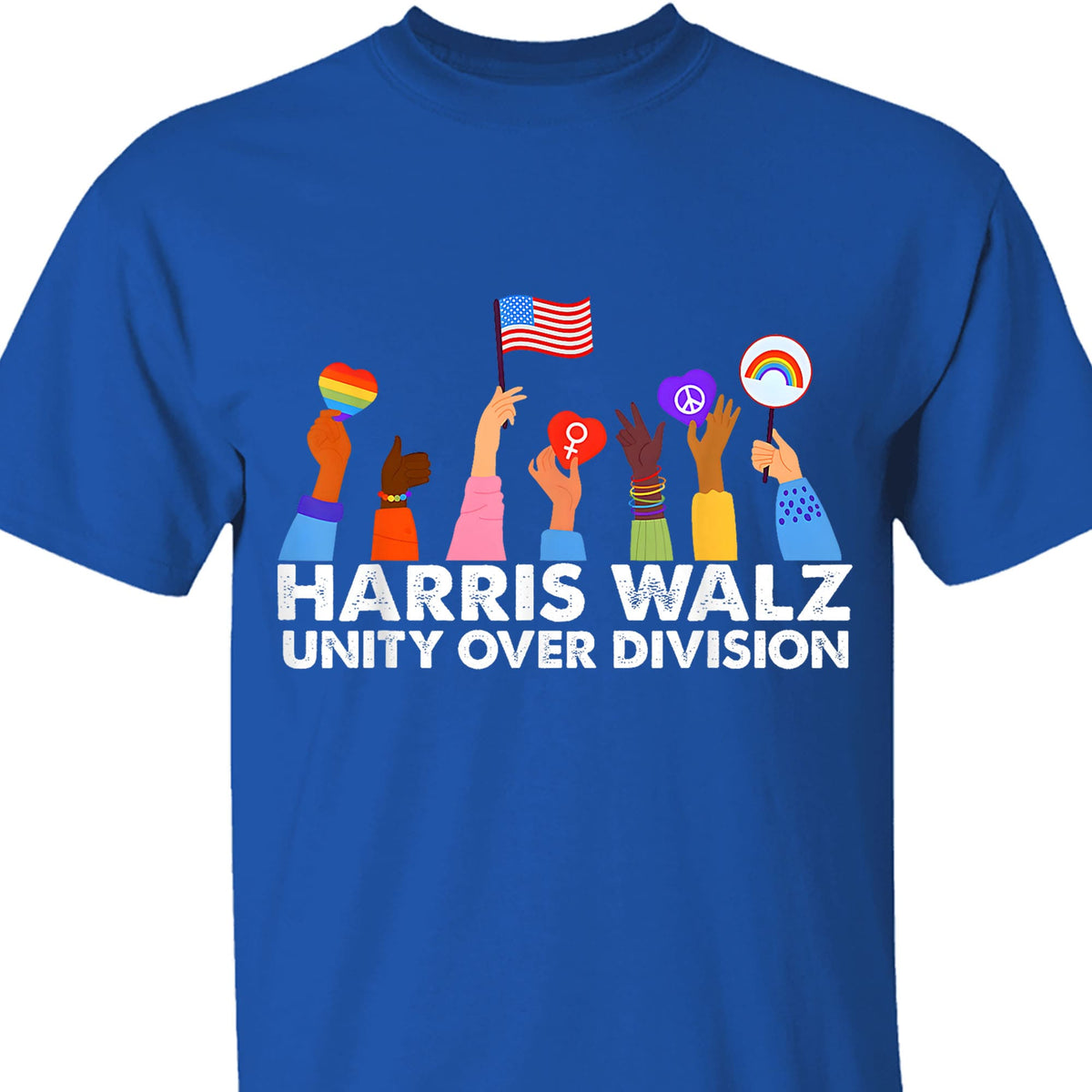 Harris Walz Unity Over Division Shirt | Kamala Harris 2024 Shirt | Democrat Shirt Dark T1409 - KH2