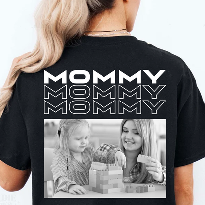 Personalized Daddy Backside Shirt, Custom Photo Father’s Day Dark Tee, T-Shirt Gift For Dad 685058