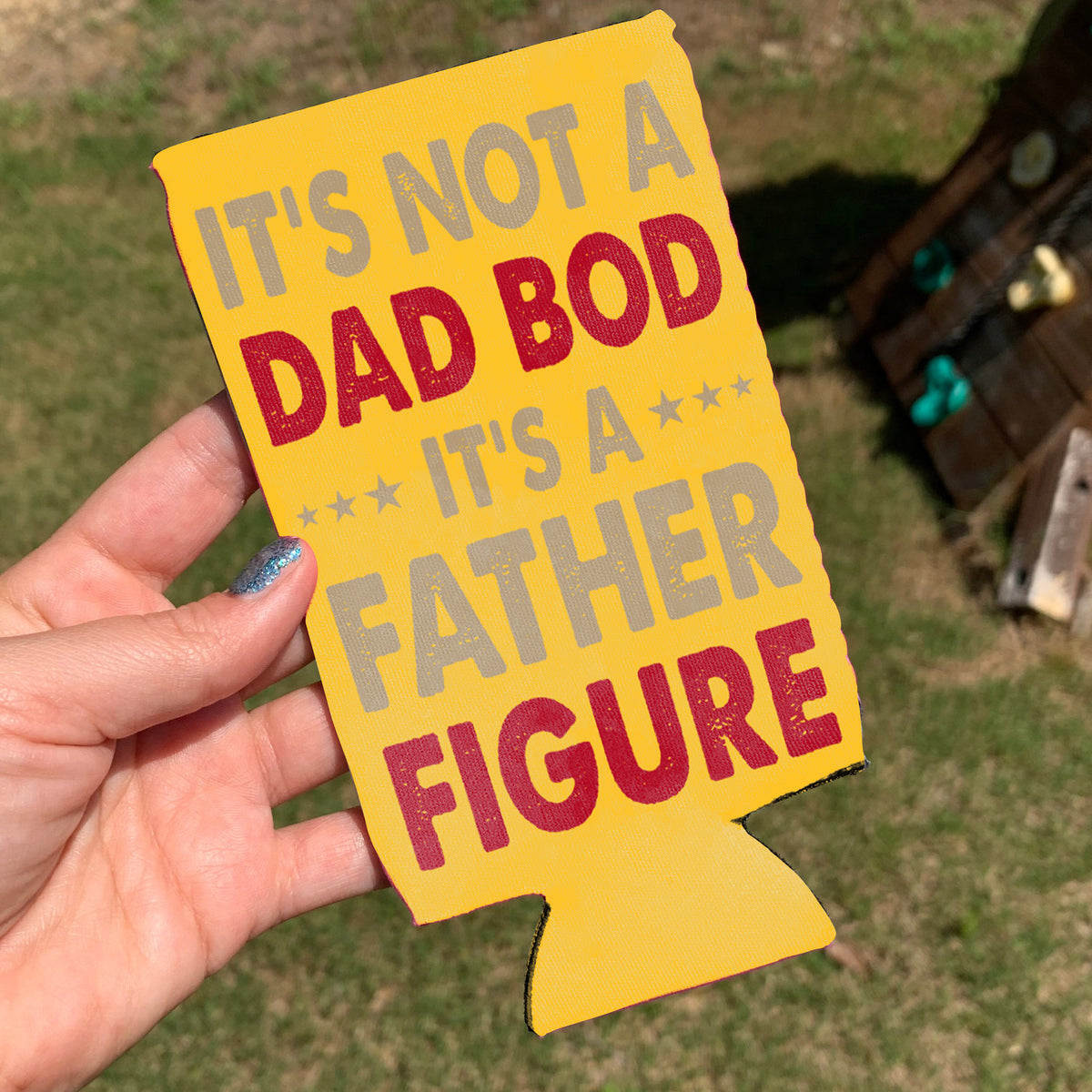 Personalized It's Not A Dad Bod Can Cooler | Custom Dad Photo Can Holder | Gift for Dad | Father's Day Gift Idea 682427