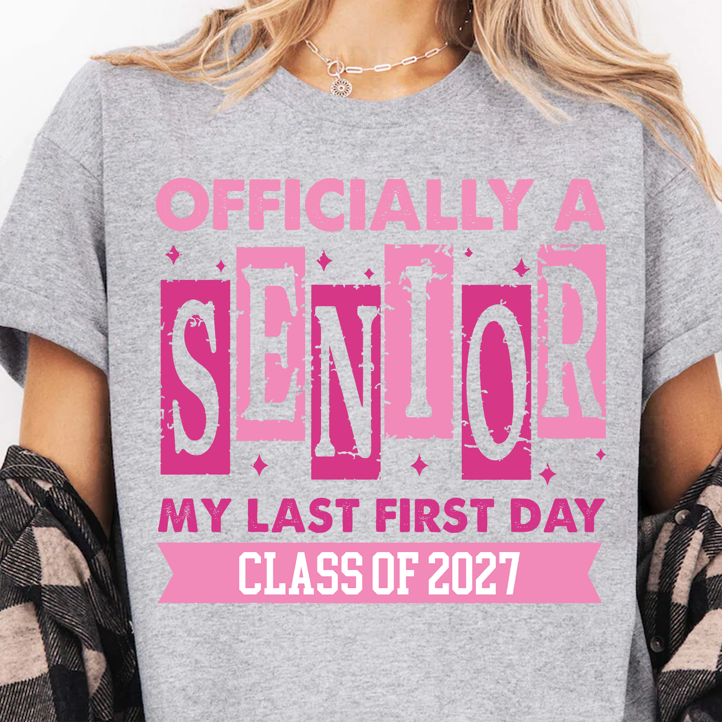 Custom Year Officially A Senior Shirt, Personalized Class Of 2027 Tee, Gift For Graduation 685844