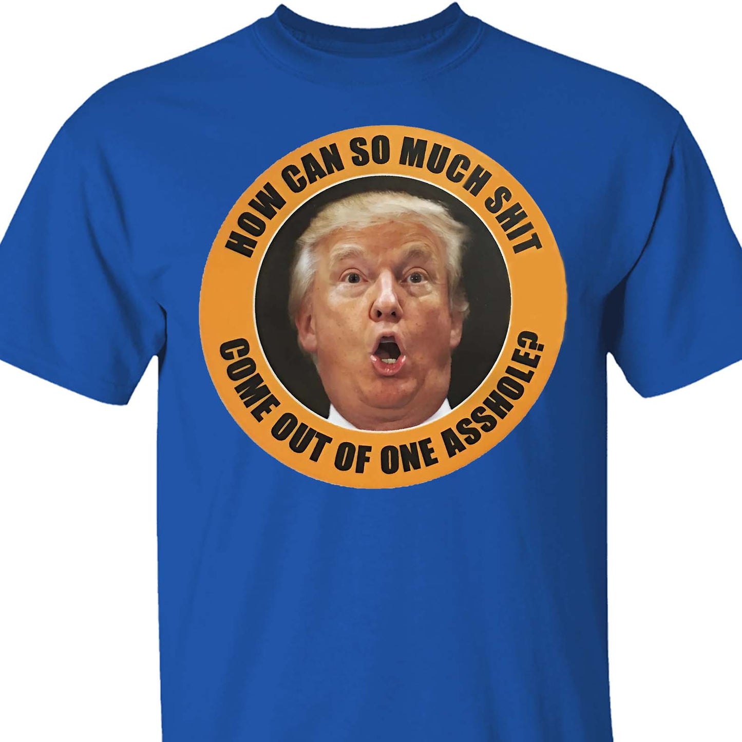 How Can So Much Sh*t Come Out Of One Asshole Shirt - Funny 8647 Anti Trump Shirt, FDT Humor, Liberal Protest Dark Shirt 682215