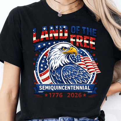250 Years Land Of The Free Shirt, Patriotic US Flag Tee, 4th Of July Independence Day T-Shirt 684912