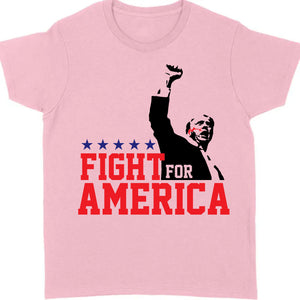 Fight For America Shirt | Trump Shot Fight Shirt | Donald Trump Shirt Bright C1110 - GOP