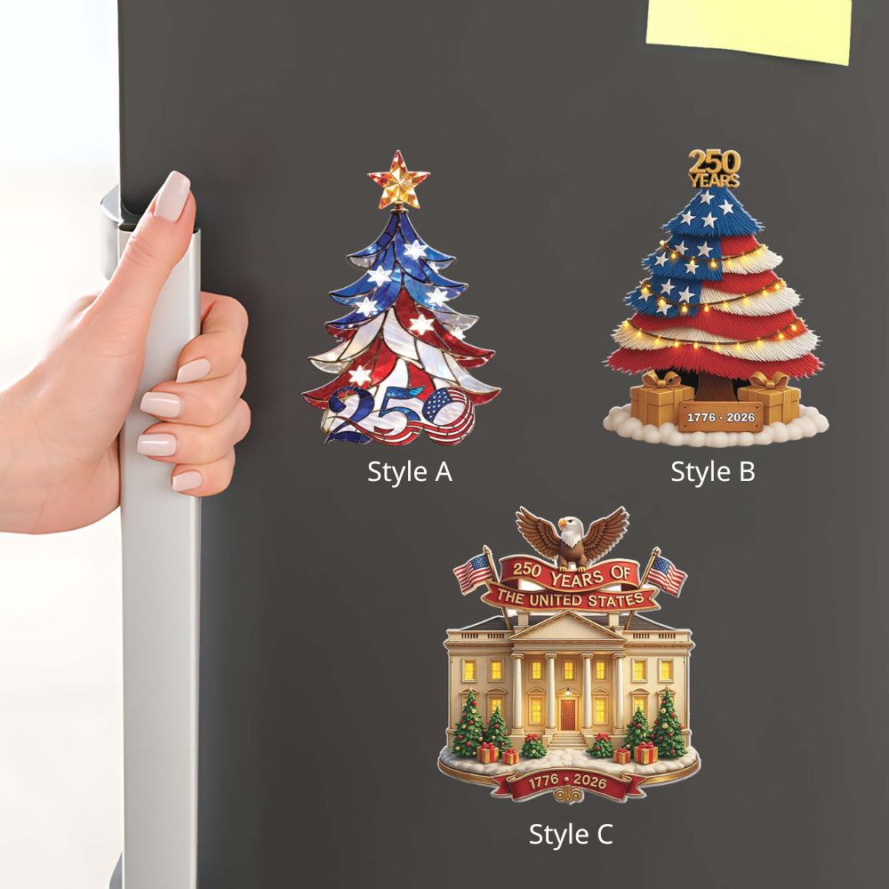 250 Years of America Acrylic Fridge Magnets | 250th Anniversary 1776–2026 | Patriotic 4th of July Magnets 684067