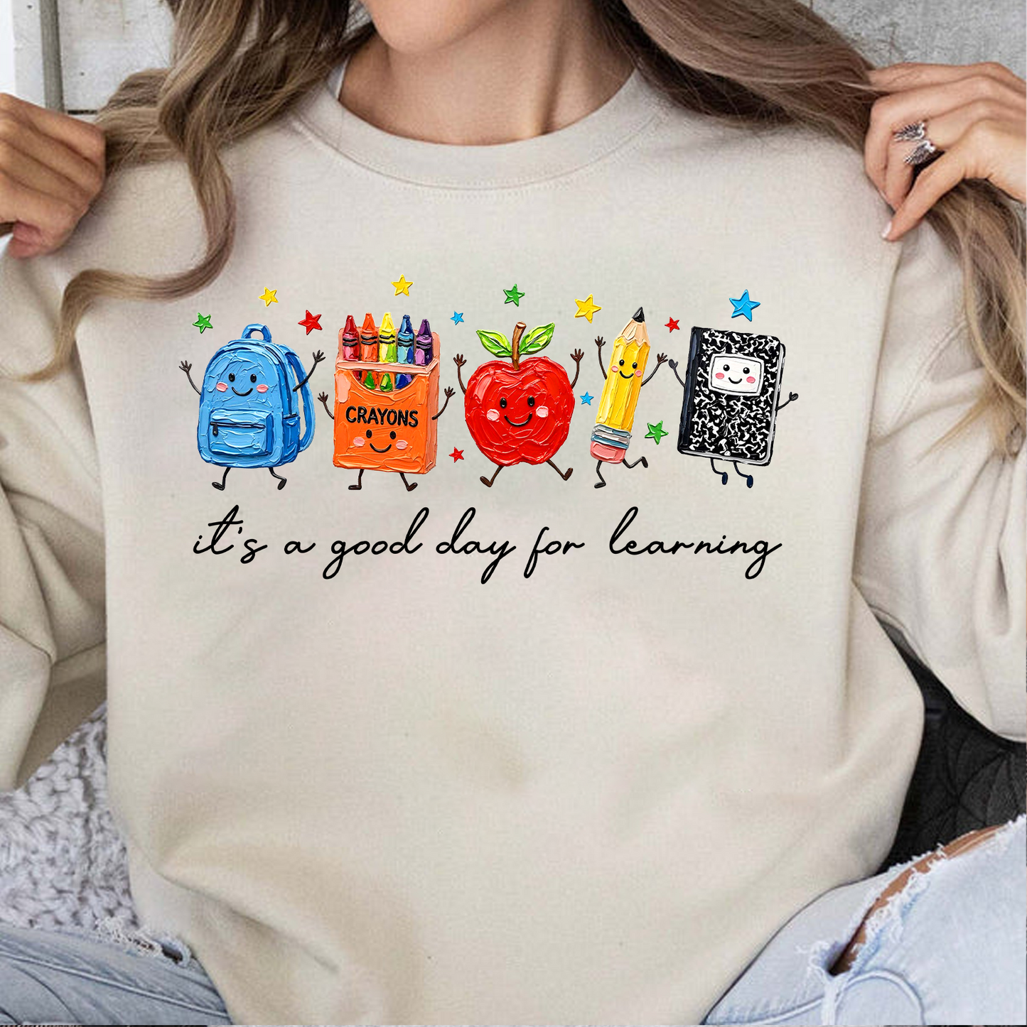 Brushstroke It's A Good Day For Learning Bright Shirt, Back To School Gift 685564