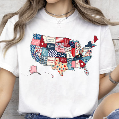 4th Of July Map Update Shirt | USA Patriotic States T-Shirt | US Flag Shirt | Independence Day Tee 682299