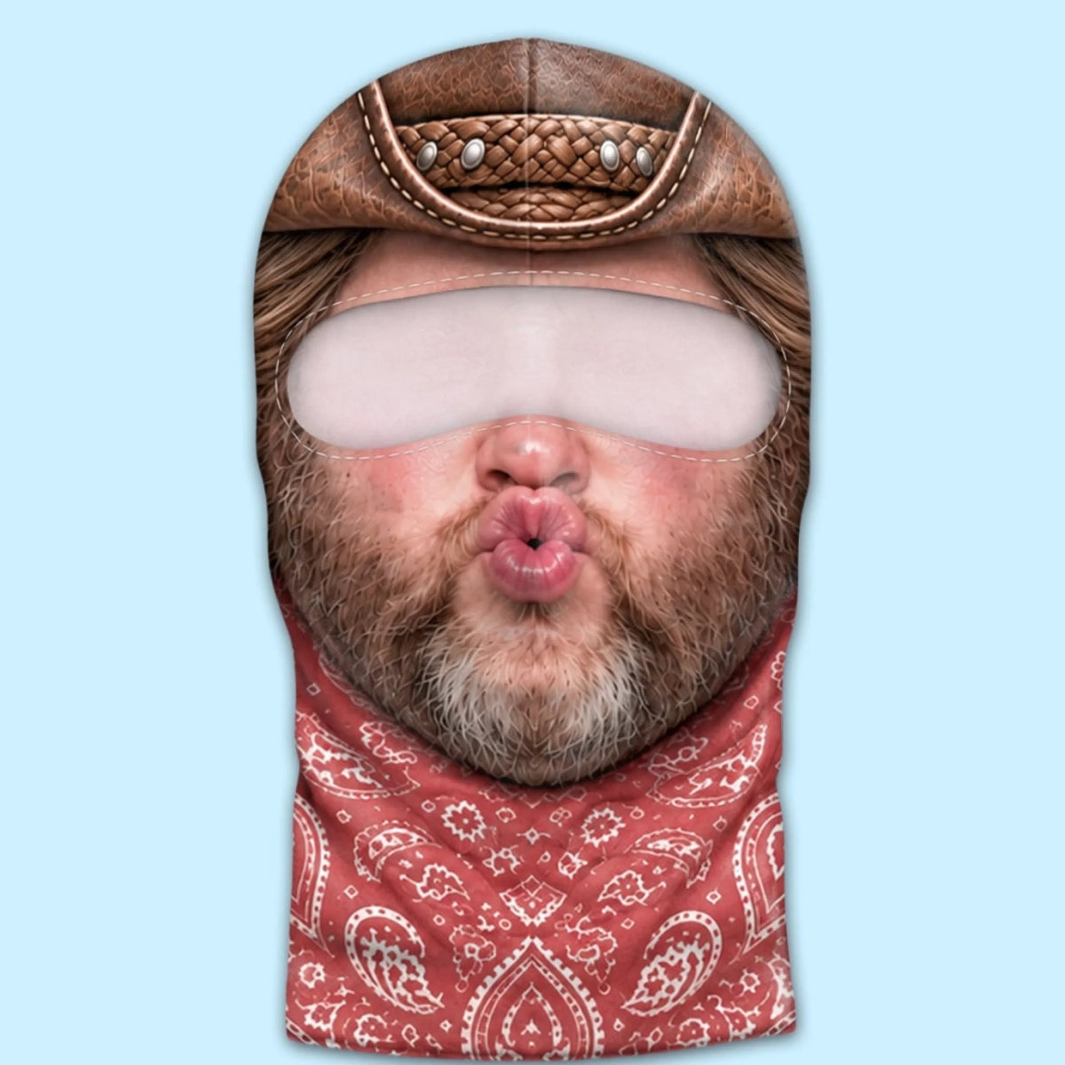 Personalized Western Outlaw Balaclava Ski Mask, Funny Cowboy Face Balaclava 686583 WFD
