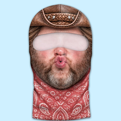 Personalized Western Outlaw Balaclava Ski Mask, Funny Cowboy Face Balaclava 686583 WFD