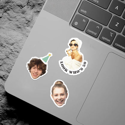 Custom Photo Birthday Stickers | Funny Photo Sticker | Personalized Party Favors For Birthday 685597