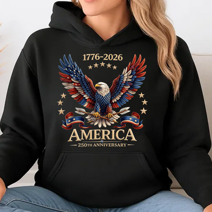 USA 250th Anniversary Dark Shirt, Independence Day Tee, Patriotic 4th Of July Shirt 685279