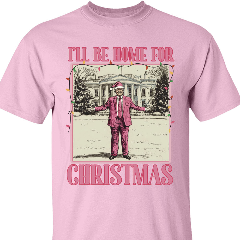 I'll Be Home for Xmas Sweatshirt, Funny Trump Christmas Sweatshirt, Trump Supporters 2024 Ugly Sweatshirt T1662 - GOP