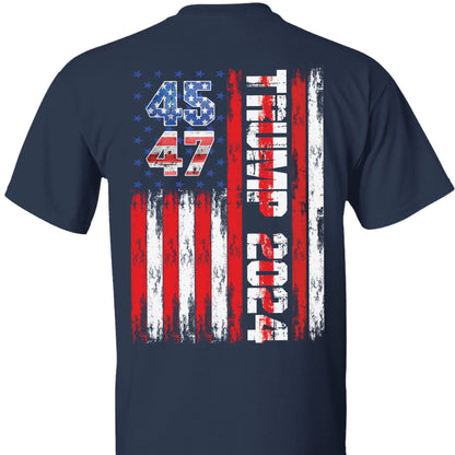 Trump 2024 Shirt | Political Shirt 2024 | Trump Supporters Backside Shirt Dark T1215 - GOP