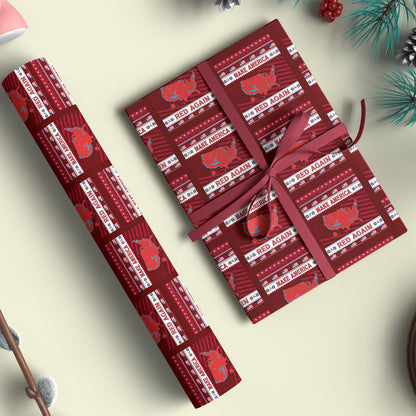 Make America Red Again Wrapping Paper, Trump 2024, Election Map 2024 Wrapping Paper 681817 - GOP