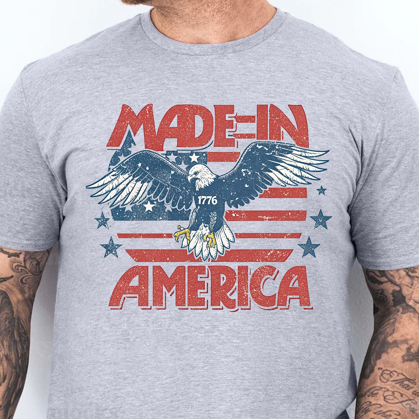 Made In 1776 America Shirt | 4th Of July Sublimation T-Shirt | Patriotic Shirt | Independence Day Tee 682309