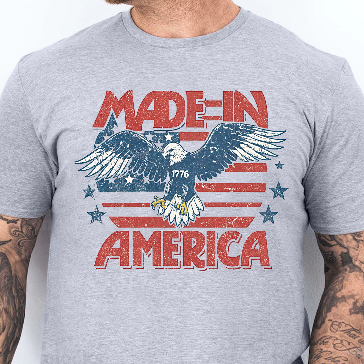 Made In 1776 America Shirt | 4th Of July Sublimation T-Shirt | Patriotic Shirt | Independence Day Tee 682309
