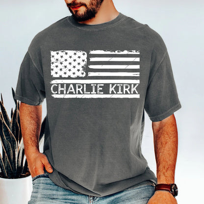 Patriotic Charlie Kirk Memorial Comfort Colors Shirt | RIP Charlie Kirk Tribute Tee | Human Rights T-Shirt 682896