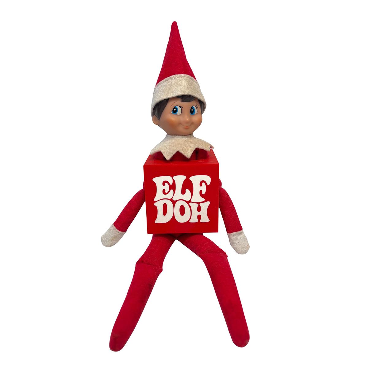 ElfDoh Squishy Inspired Costume, Christmas Elf Cube Accessory, Funny Holiday Outfit Gift 686648 WFD
