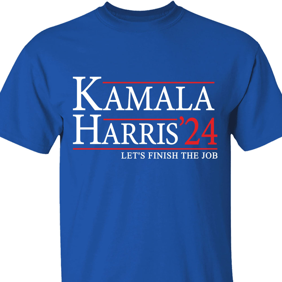 Kamala Harris Let's Finish The Job Shirt | Kamala Harris 2024 Shirt | Democrat Shirt Dark T1437 - KH2