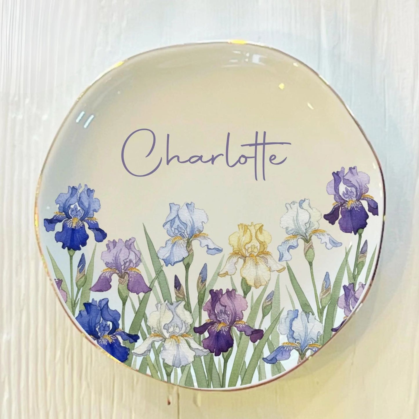 Birth Month Flower Ring Trinket Dish | Personalized Jewelry Dish | Custom Birthday Jewelry Dish | Gift For Her 684798