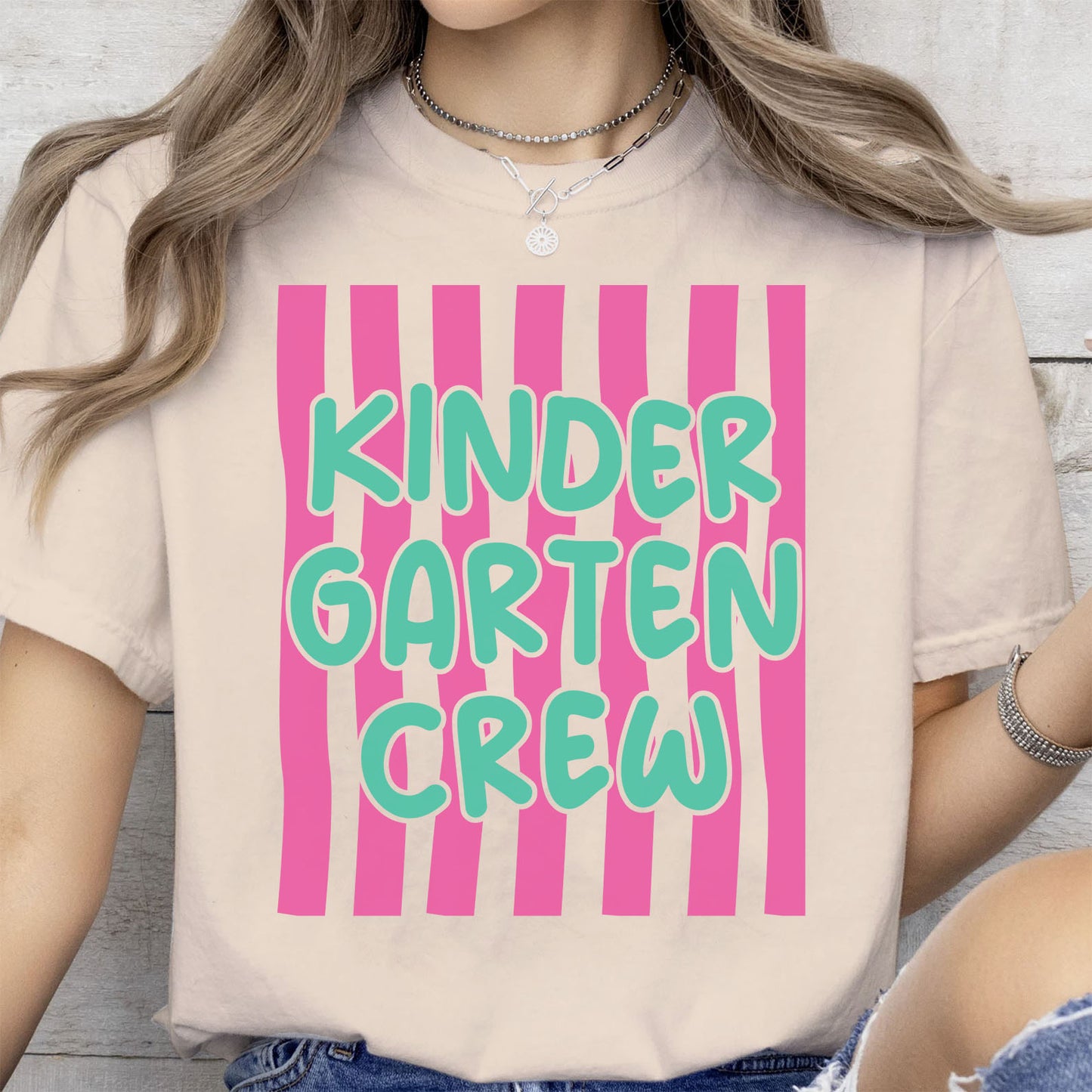Personalized Kindergarten Crew Shirt, Kindergarten Team Tee, Back To School Gift 685461