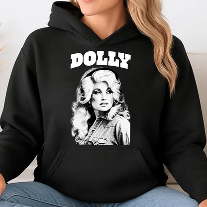 Classic Black And White Dolly Parton Memorial Shirt - Retro Country Graphic Tee 686042