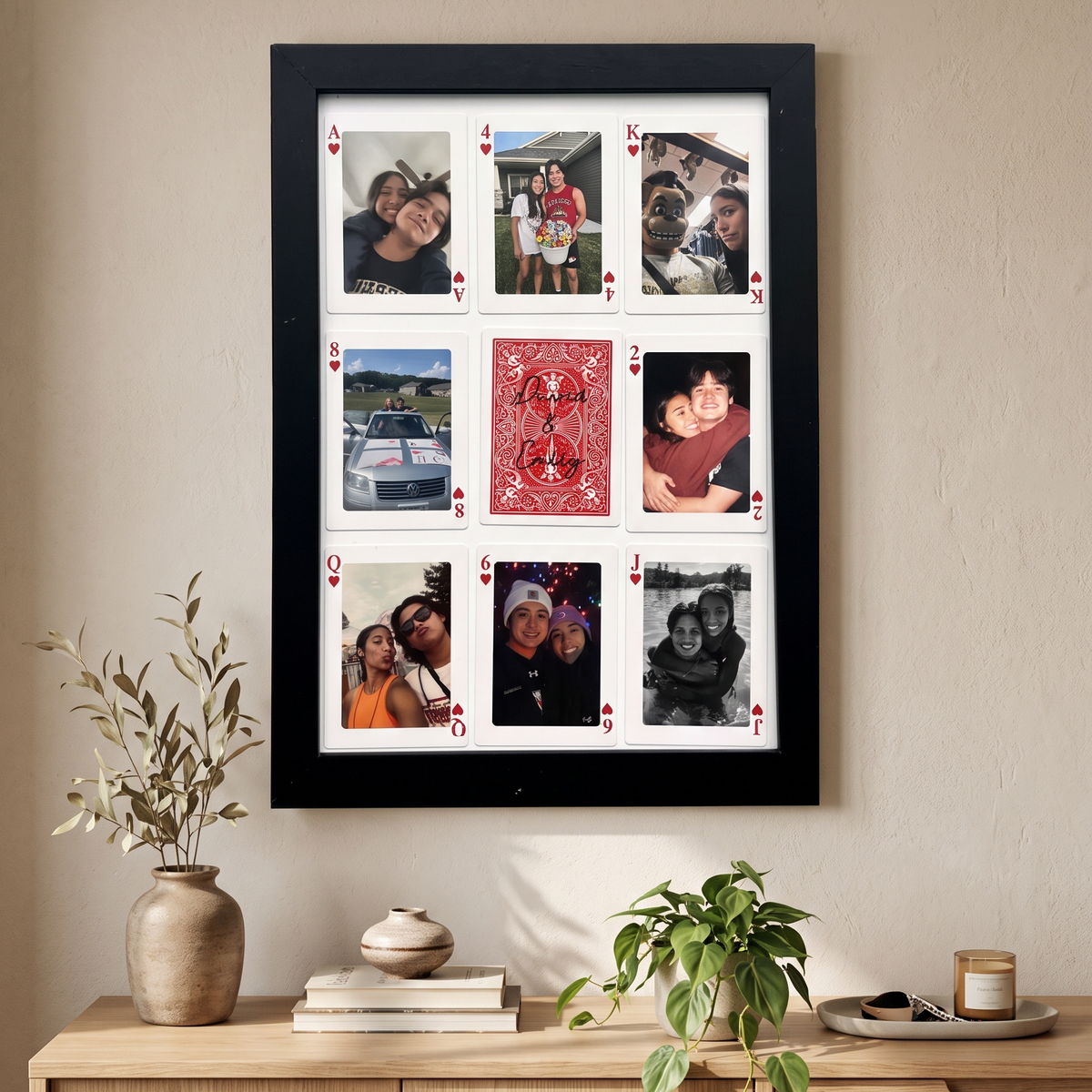 Custom Photo Playing Cards Picture Frame | Personalized Gift For Couple 686626 WFD