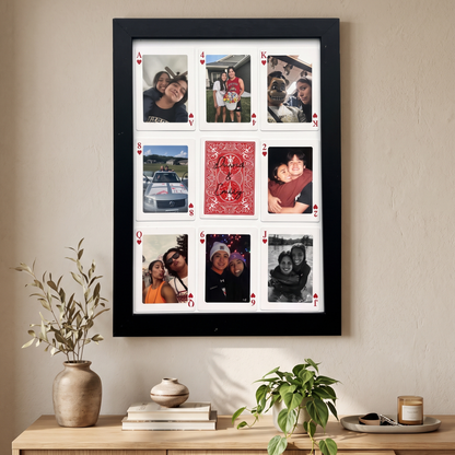 Custom Photo Playing Cards Picture Frame | Personalized Gift For Couple 686626 WFD