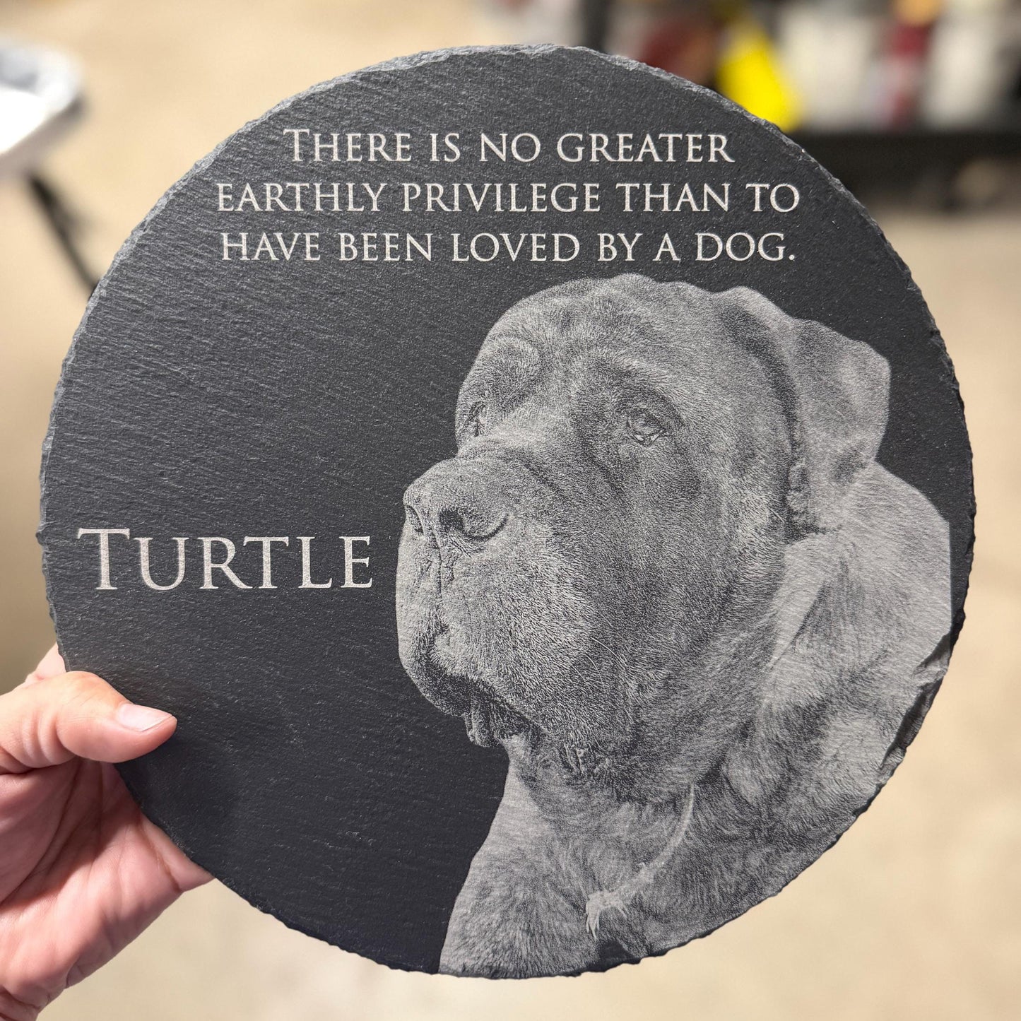 Personalized Pet Sympathy Stone, Engraved Memorial Garden Stone, Pet Remembrance Garden Stone 685448 WFD