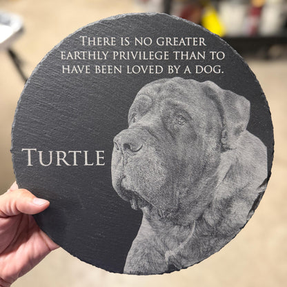 Personalized Pet Sympathy Stone, Engraved Memorial Garden Stone, Pet Remembrance Garden Stone 685448 WFD