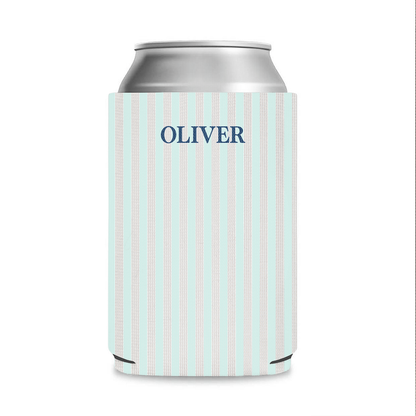 Personalized Monogrammed Can Cooler, Custom Name Can Sleeve, Summer Party Favor, Beach Trip Gift 685543