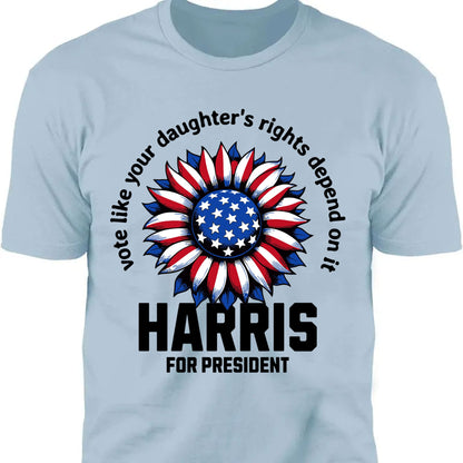 Kamala Harris Vote For Women Rights Shirt | Kamala Harris 2024 Shirt | Democrat Shirt Bright T1449 - KH2