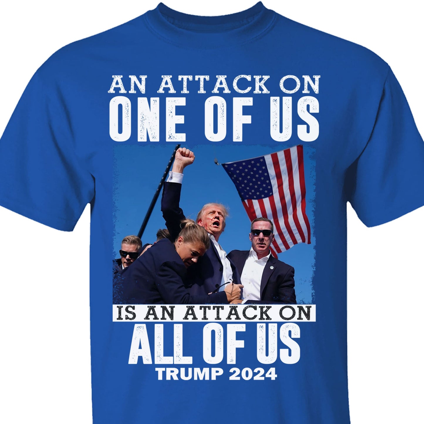 An Attack On One Of Us | Trump Fight 2024 Shirt | Trump 2024 Pennsylvania Rally | Trump Supporters Shirt Dark T1208 - GOP