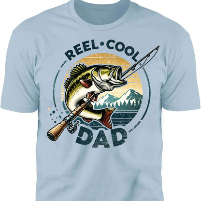 Reel Cool Dad Fishing Shirt – Retro Bass Fishing T-Shirt for Men | Father's Day Gift, Funny Fishing Dad Shirt, Dad Birthday Gift 682288