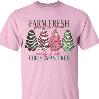 Farm Fresh Christmas Tree Shirt, Merry Christmas Sweater, Cute Xmas Holiday Sweatshirt T1655