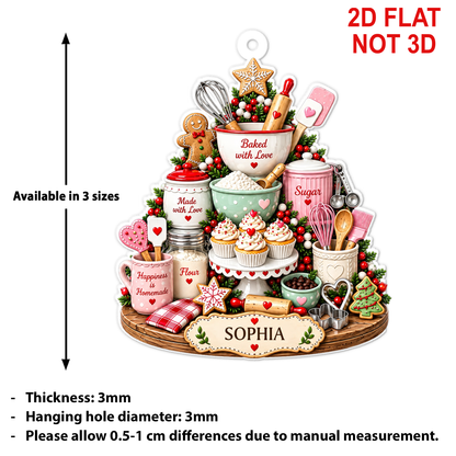 Personalized Christmas Baking Mixer Acrylic Ornament, Custom Name Kitchen Mixer Christmas Keepsake Gift 686511