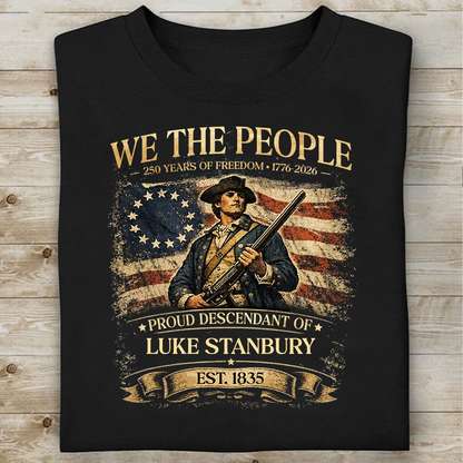 Personalized We The People Dark Shirt | Revolutionary War Tee, Patriotic Tee 684484