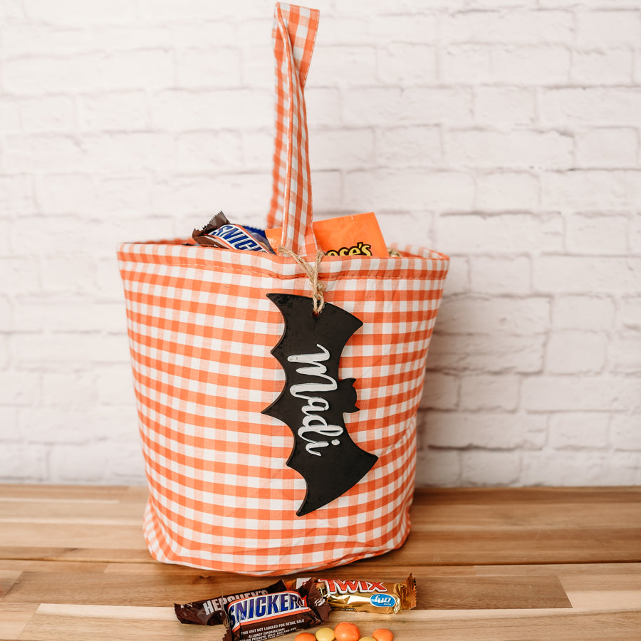 Personalized Halloween Basket For Kids, Custom Name Trick Or Treat Bucket, Halloween Candy Bag 685805 WFD