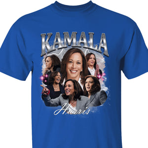 Kamala Harris 2024 Bootleg Shirt, Kamala Harris Vintage Photo Shirt, Kamala Harris Retro 90s Shirt, Kamala Harris 2024 Shirt, Democrat Shirt Dark T1371 - KH2