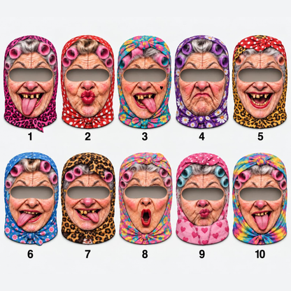 Personalized Funny Grandma Ski Mask, Custom Face Balaclava Gift For Ski Lover 686682 WFD
