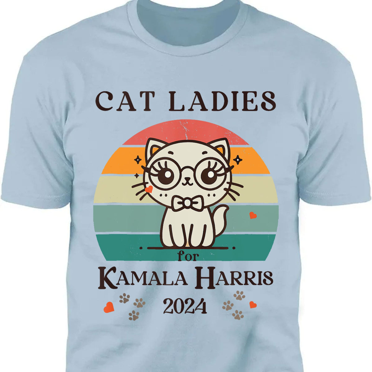 Cat Ladies Kamala Harris Shirt | Kamala Harris 2024 Shirt | Democrat Shirt Bright T1235 - KH2