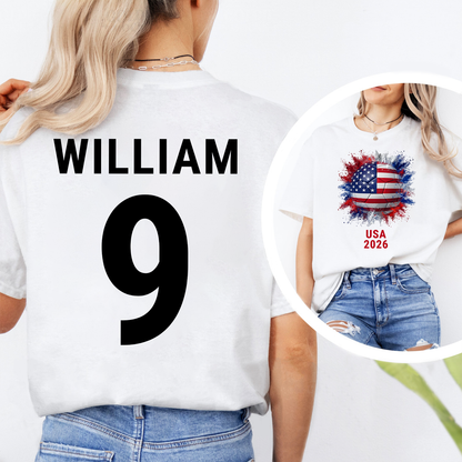 Custom Country Flags Front & Back Shirt | Personalized World Cup 2026 Shirt 684615