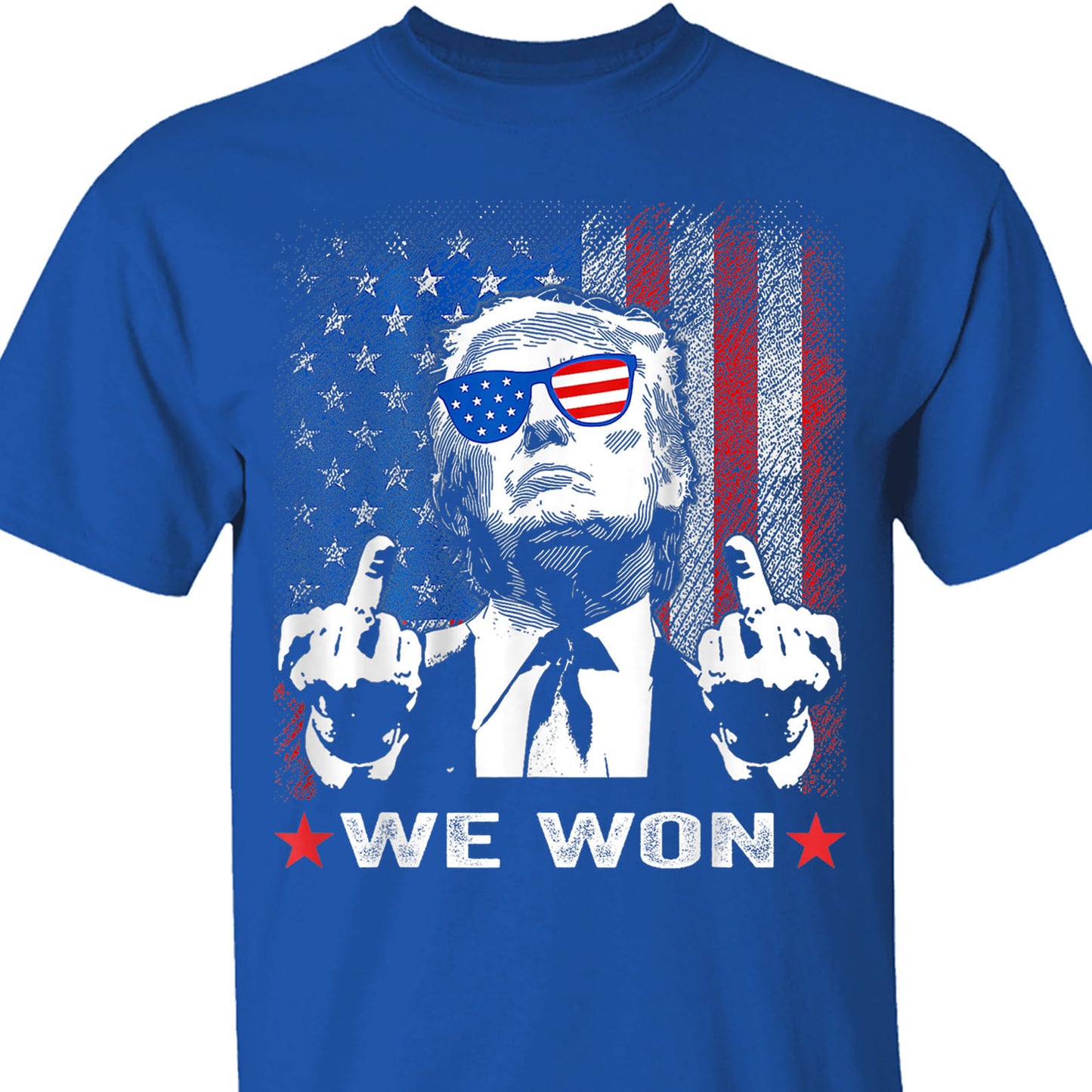 Trump We Won , Trump Won, Funny Trump Shirt, Trump 47th President Shirt Dark T1747 - GOP