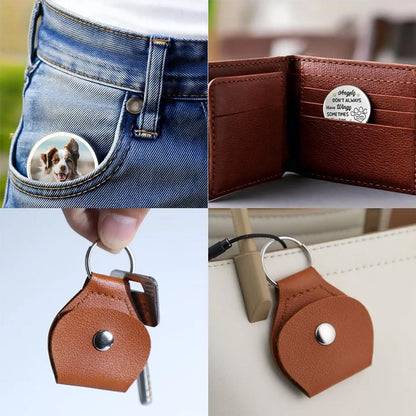 Custom Photo I Loved You Whole Life Pocket Hug Coin | Memorial Keepsake Gift For Pet Lover 686491 WFD