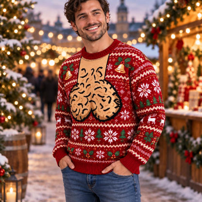 Personalized Jingle Balls Christmas AOP Sweatshirt, Funny Ugly Sweater Gift 686469 WFD