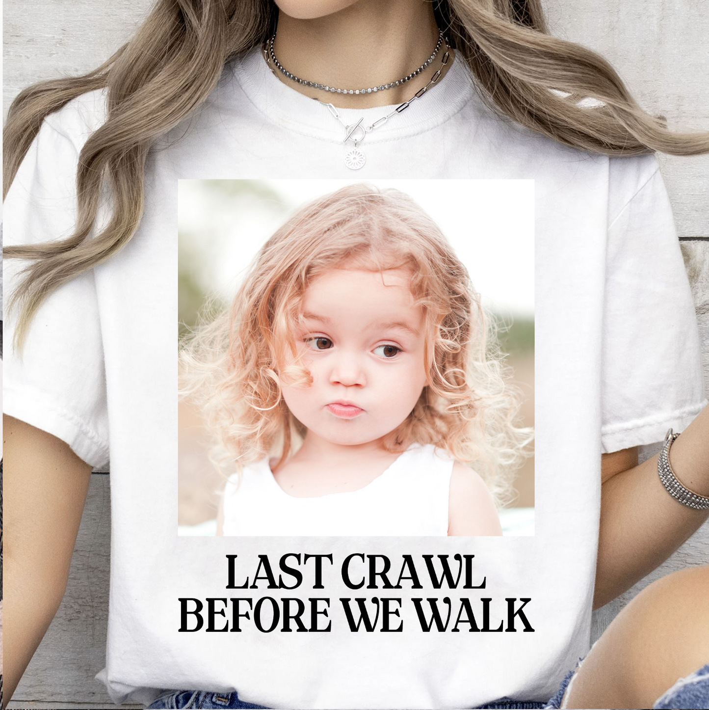 Custom Photo Last Crawl Before We Walk Bright Shirt | Personalized Graduation Gift 684867
