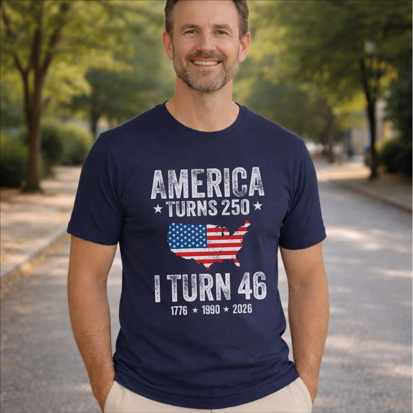 Custom America Turns 250 | USA 250th Anniversary Shirt | 4th Of July Shirts | Semiquincentennial Milestones 685203