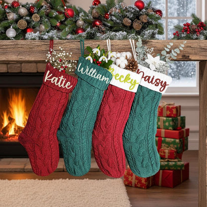 Personalized Christmas Embroidered Stockings | Custom Name Christmas Stockings | Gift For Family 685893 WFD