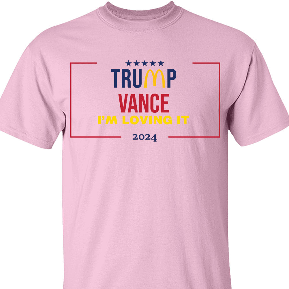 Trump Vance I'm Loving It Sweatshirt, Trendy Trump McDonalds Sweatshirt, Trump Supporters 2024 Ugly Sweatshirt T1632 - GOP